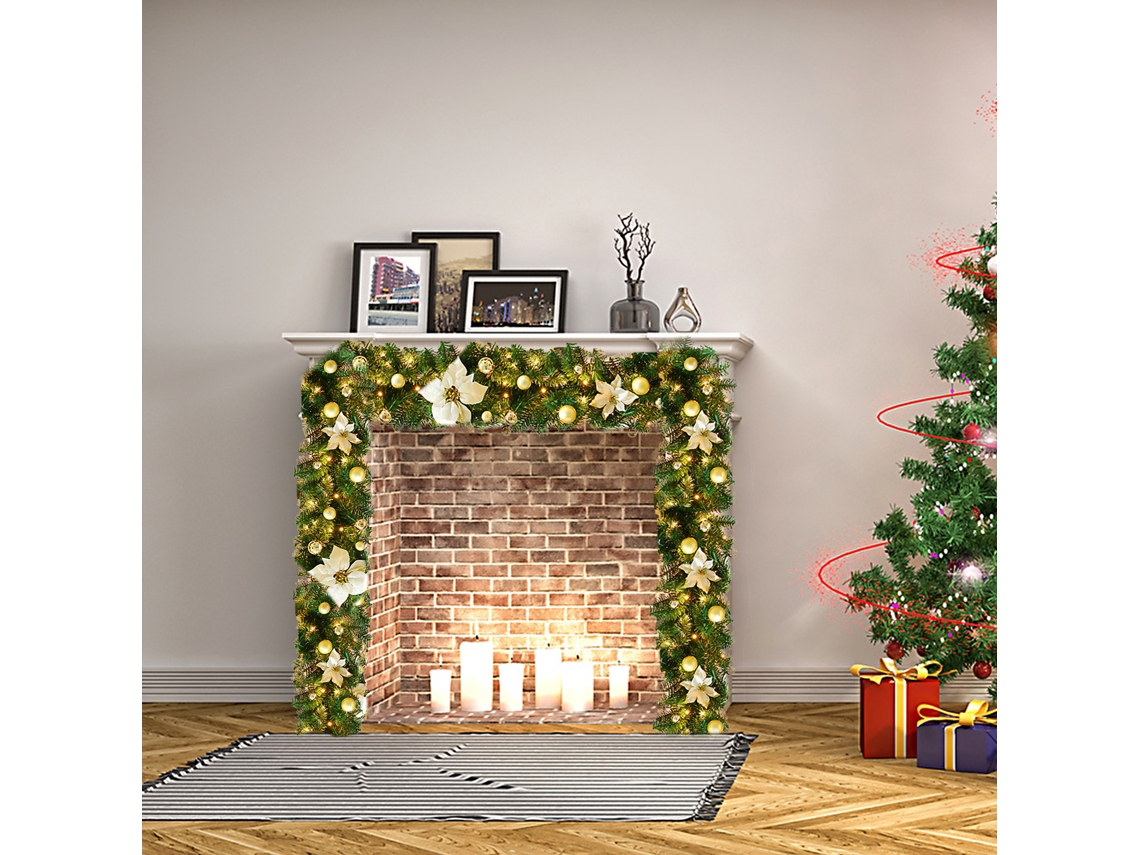 Guirlanda De Natal (2,7m Densa, Material Pvc) Eoocoo