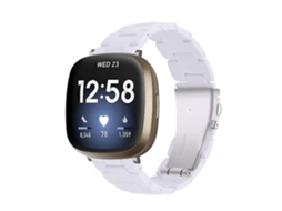 Bracelete Para Fitbit Versa 3 / Sense Branco Lalamoli