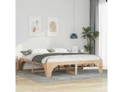Vidaxl Estrutura Da Cama Castanho 200 X 200 Cm