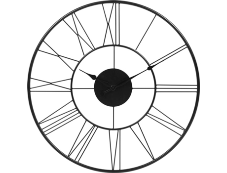 Relógio de Parede WOMO-DESIGN Preto (76x5 cm - Ferro)