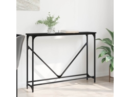 Vidaxl Aparador Carvalho Preto 102 X 23 X 75 Cm Derivados De Madeira