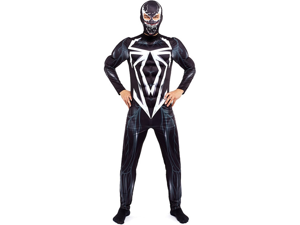 Fato de Homem PARTILANDIA Evil Black Spider (Tam.: S)