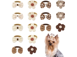 Conjunto De 16 Peças Acessórios Elásticos Cães E Filhotes