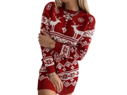 Laxiscreed Pulôver De Inverno Natal Com Design De Carneiro E Flocos De Neve