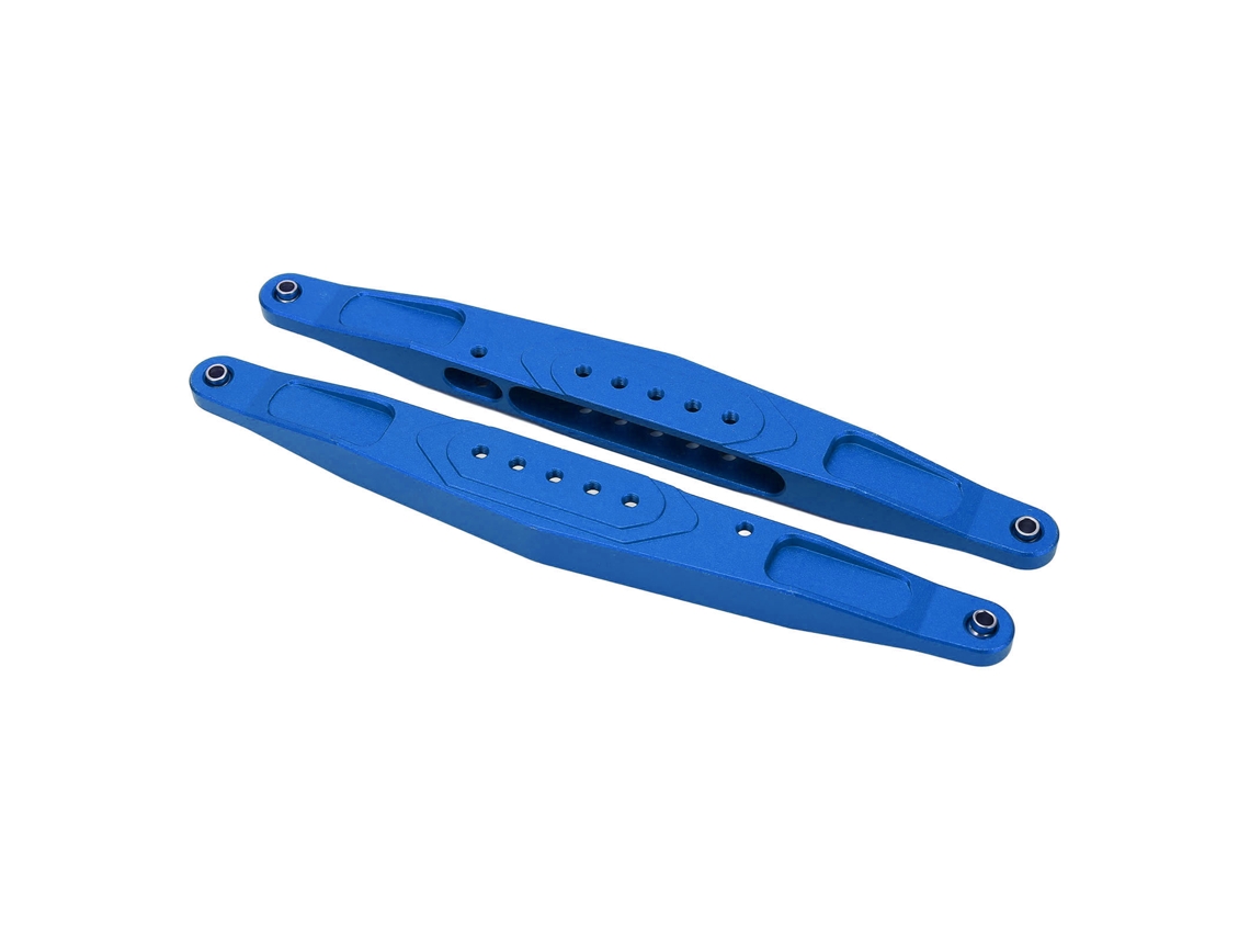 2 Braços Traseiros Inferiores de Alumínio, para Losi Baja Rey, Hammer Rey, Carro RC, 1/10, Azul Escuro S/MARCA