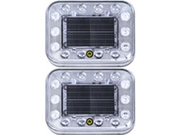 Conjunto De 2 Luzes Advertência Solares Para Carros, Luzes De Segurança Laterais Em Led Com Controle Por Toque, Design À