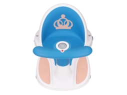 2026 asiento de Baño para Bebé Antideslizante Con Música Portátil Silla de Bañera para Sentarse o Acostarse Azul