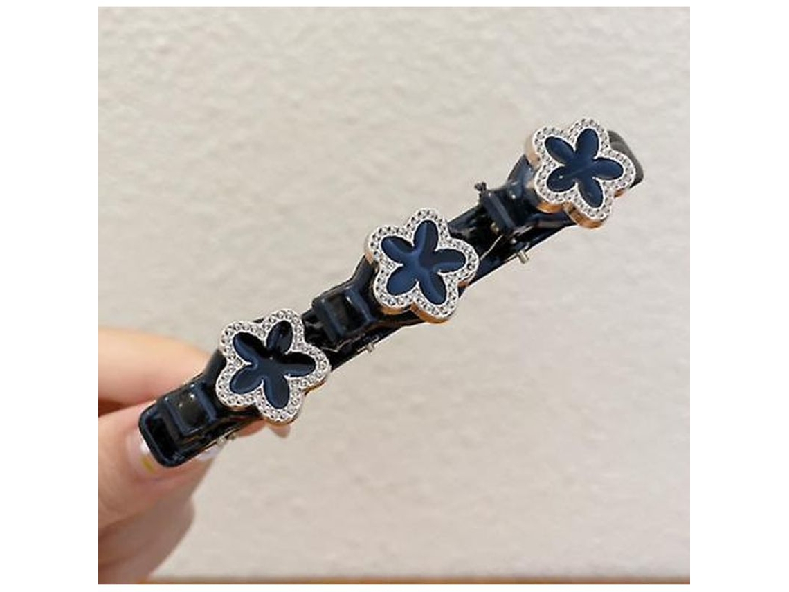 2026 pinzas de Pelo Trenzadas de Piedra Cristal Brillante Con Perlas Y Piedras, para Bangs Dobles, Estilo X, Regalo Ideal