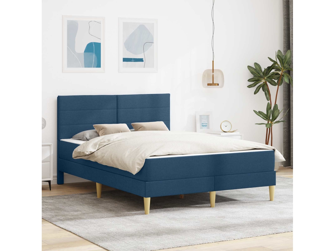 Vidaxl Estrutura Da Cama 120 X 190 Cm Azul