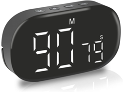 Temporizador De Cozinha, Temporizador De Cozinha Digital Magnético Com Tela Led E Aquaforge