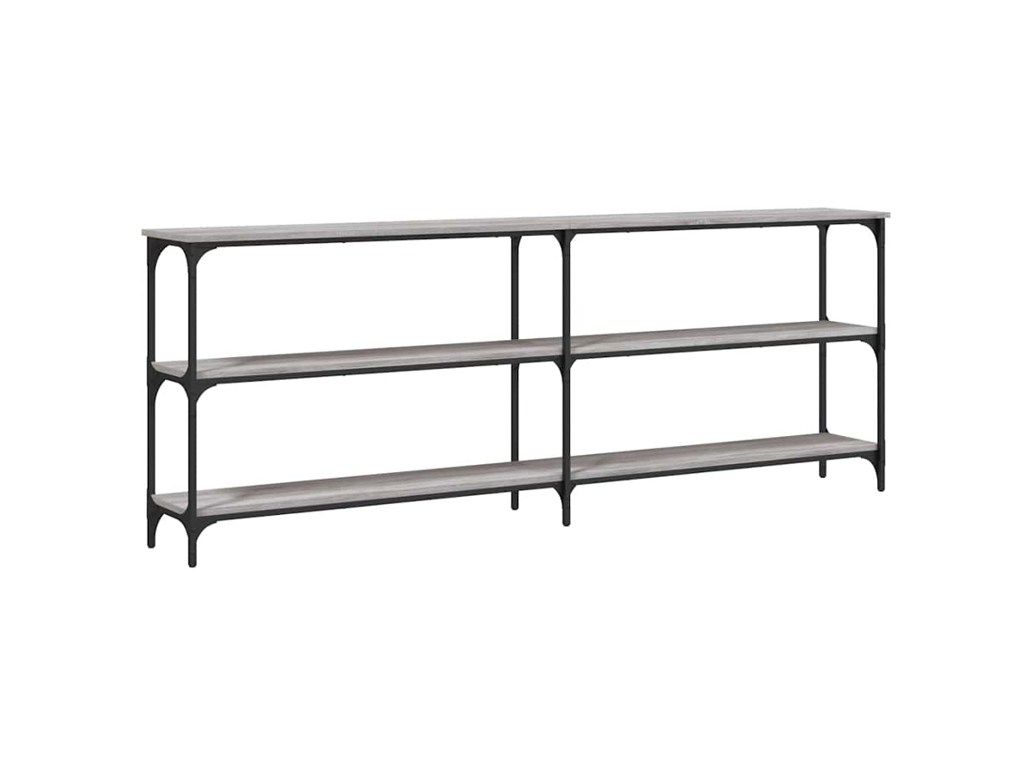 Mesa Consola MAISON EXCLUSIVE em Derivados de Madeira Cinzento Sonoma (200x29x75 cm)