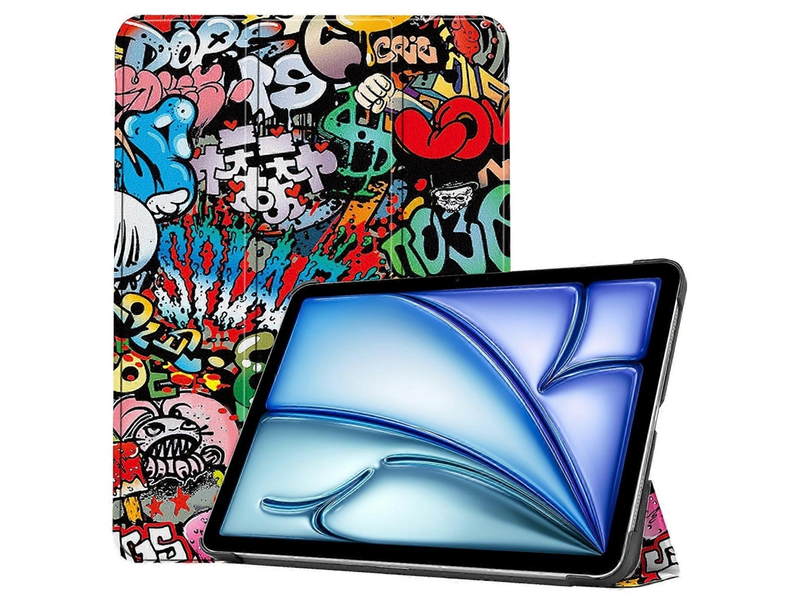 Capa de couro inteligente tripla pintada Webake Custer para tablet