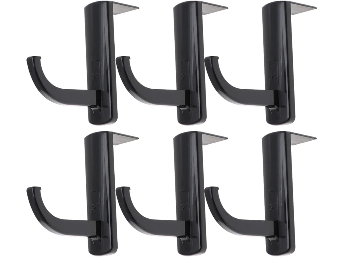 Suporte Para Fones De Ouvido Preto Em Plástico Liso E Cuidadosamente Polido, Conjunto De 6 Peças Para Escritório