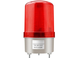 Sinal Rotativo Vermelho Intermitente Compatível Com 220v, 12v E 24v, In Prova D'água E Poeira