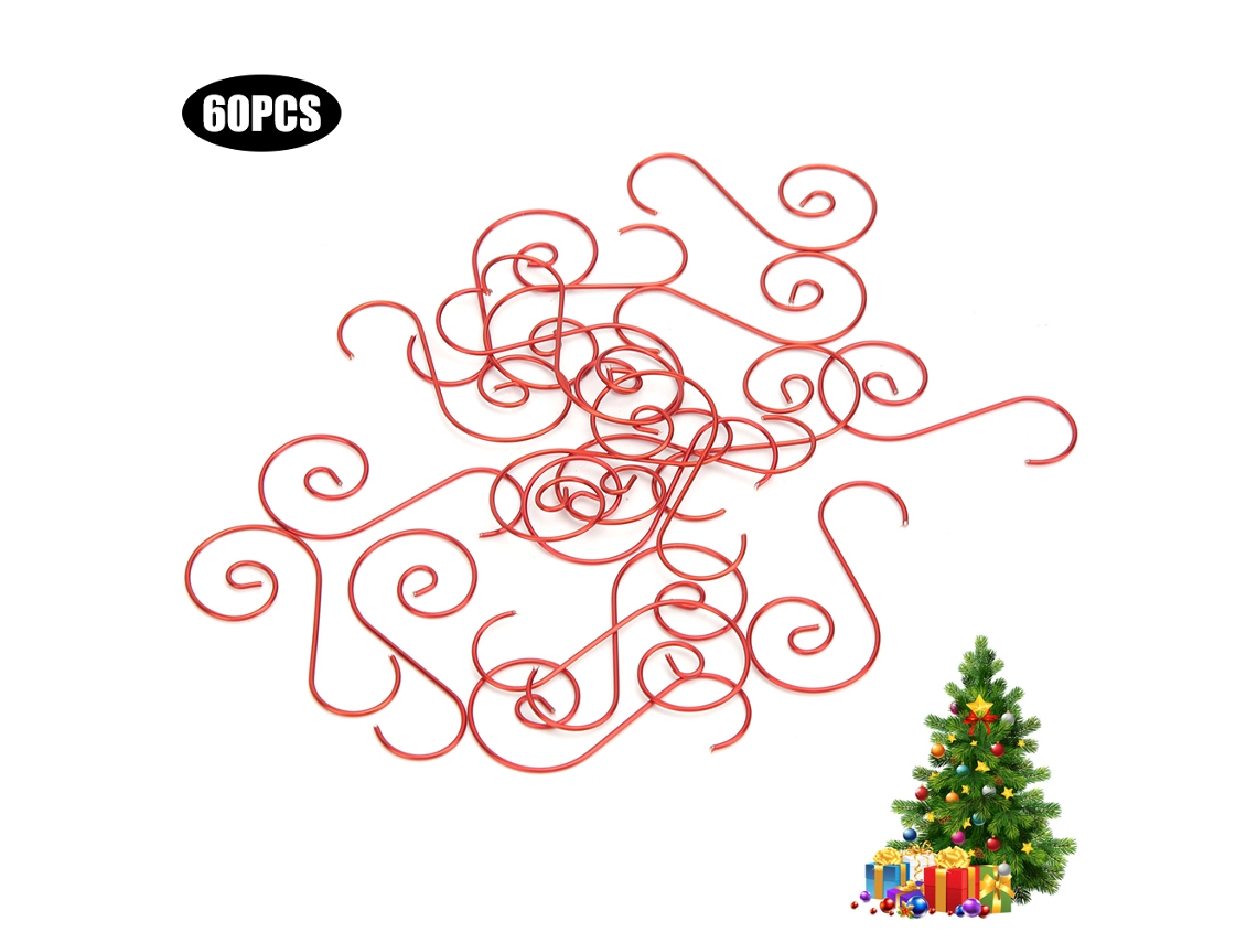 60 Ganchos S De Metal Multiuso Mini Para Árvore De Natal