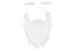 Barba De Papai Noel Ajustável Elástica Para Natal
