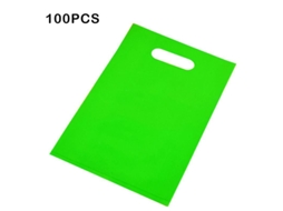 100 Sacolas Plásticas com Alça Personalizadas Multicolor Eco friendly para Compras e Presentes