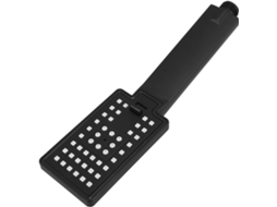 Chuveiro Mão Tehaux Stacável Para Uso Doméstico Com Pressurizador, Mo Rno, Em Abs Preto, Elegante E