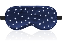Antifaz De Seda Para Dormir Con Correa Ajustable (azul Marino)