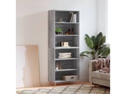 Armario alto 69,5x32,5x180cm Derivados de madera gris Sonoma
