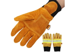 Luvas De Trabalho Em Couro Bovino, Textura Confortável Com Camada Interna Macia Garantindo Máxima Proteção, Perfeitas Para Uso Industrial E Comercial,