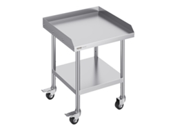 Mesa de Trabalho de Aço Inoxidável VEVOR Mesa Comercial de Preparação de Alimentos de 24 X 24 Polegadas com 4 Rodízios