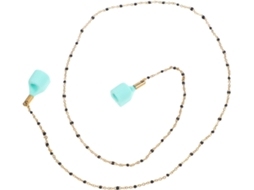 Conjunto de 4 Correntes de Suspensão para Fones de Ouvido, em Aço, Titânio e Silicone, Práticas. SFUSHOS