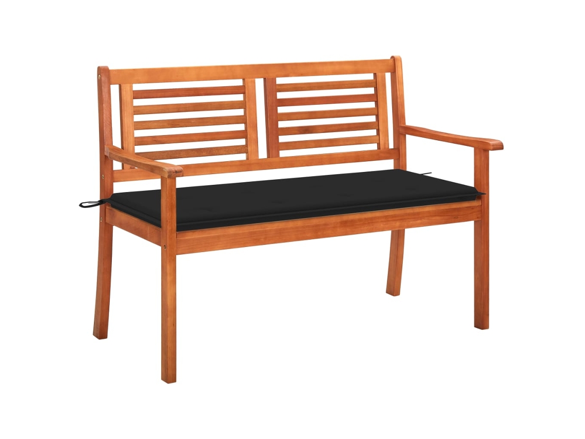 Bench, Benches Vidaxl Preto Madeira (120 Cm)
