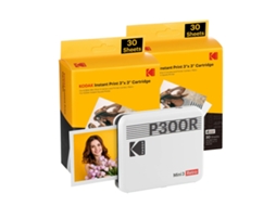 Impressora Instantânea KODAK Mini 3 Retro P300Rw60 Branco