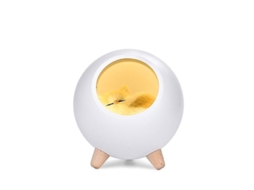 Luz de Noite Nova Line Gato Adormecido, Led Usb, Quarto de Menina