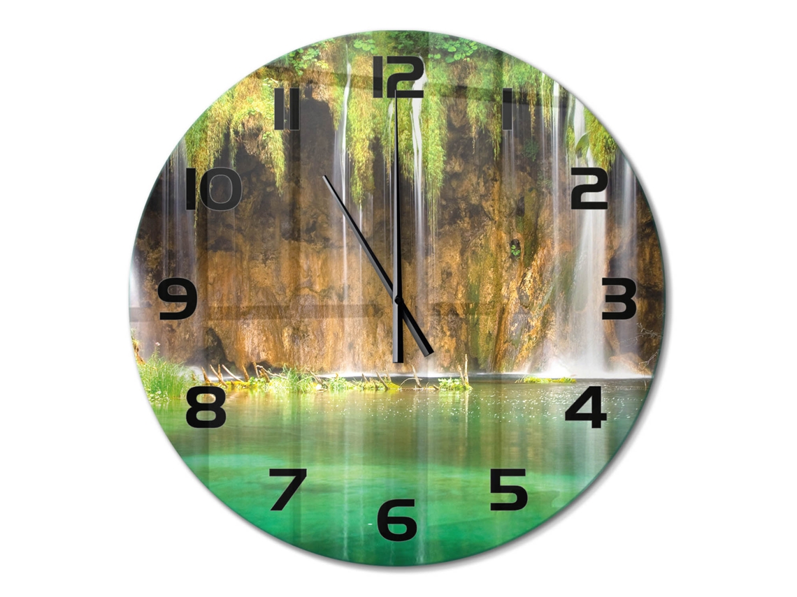 Relógio De Parede Verde Decorativo Quadrado Espelharte (60 Cm)