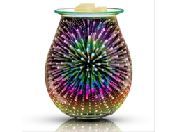 Lâmpada Cera Elétrica Vidro 3d Toque P/ Fragrância Decoração ZYBLSSBB