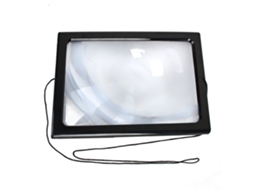 Lupa A4 3x Com Luz De Led Para Leitura, Manualidades E Costura