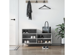 Vidaxl Sapateira 102x36x60 Cm Derivados De Madeira Cinzento Cimento