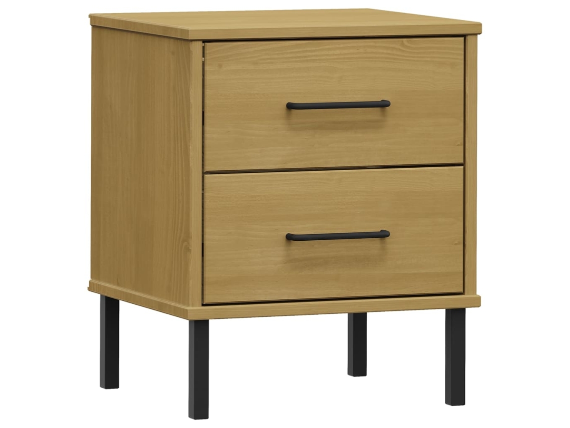 Bedside Cabinet, Bedside Cabinets Vidaxl Marrom Madeira De Pinho (n/a)