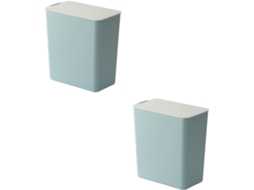 Conjunto de 2 Garneck com Mini Lixeiras Mesa Plástico Tampa. Seguro Durável