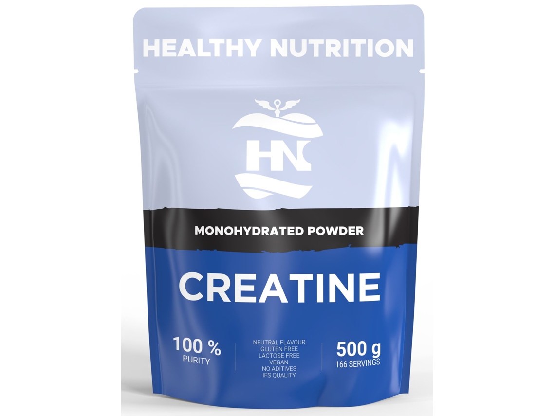 Creatina Monohidratada Em Pó 500g (166 Doses) - Creatina Pura Sem Sabor - Suplemento Esportivo para Ganho de Massa Muscular - Sem Aditivos e Sem Alérgenos