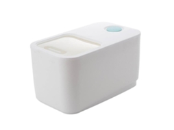 Recipiente Hermético de Armazenamento de Arroz com Xícara Transparente Push Pull para Cozinha 10kg S/MARCA