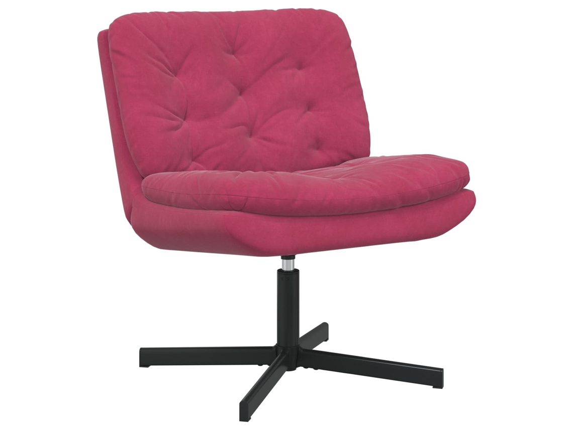 Vidaxl Cadeira Relaxante Giratória Vinho Vermelho 63 X 75 X 76 Cm