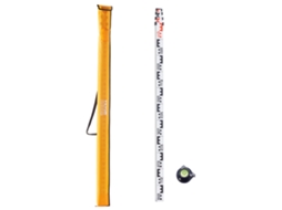 Haste de Medição VEVOR 4M Haste Métrica Telescópica de Grau Cm/Mm com Nível de Bolha e Bolsa