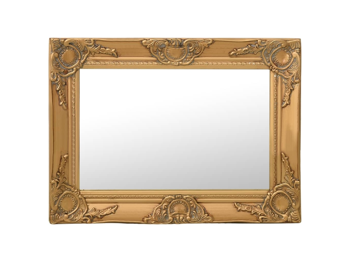 Vidaxl Espelho De Parede Estilo Barroco 60x40 Cm Dourado