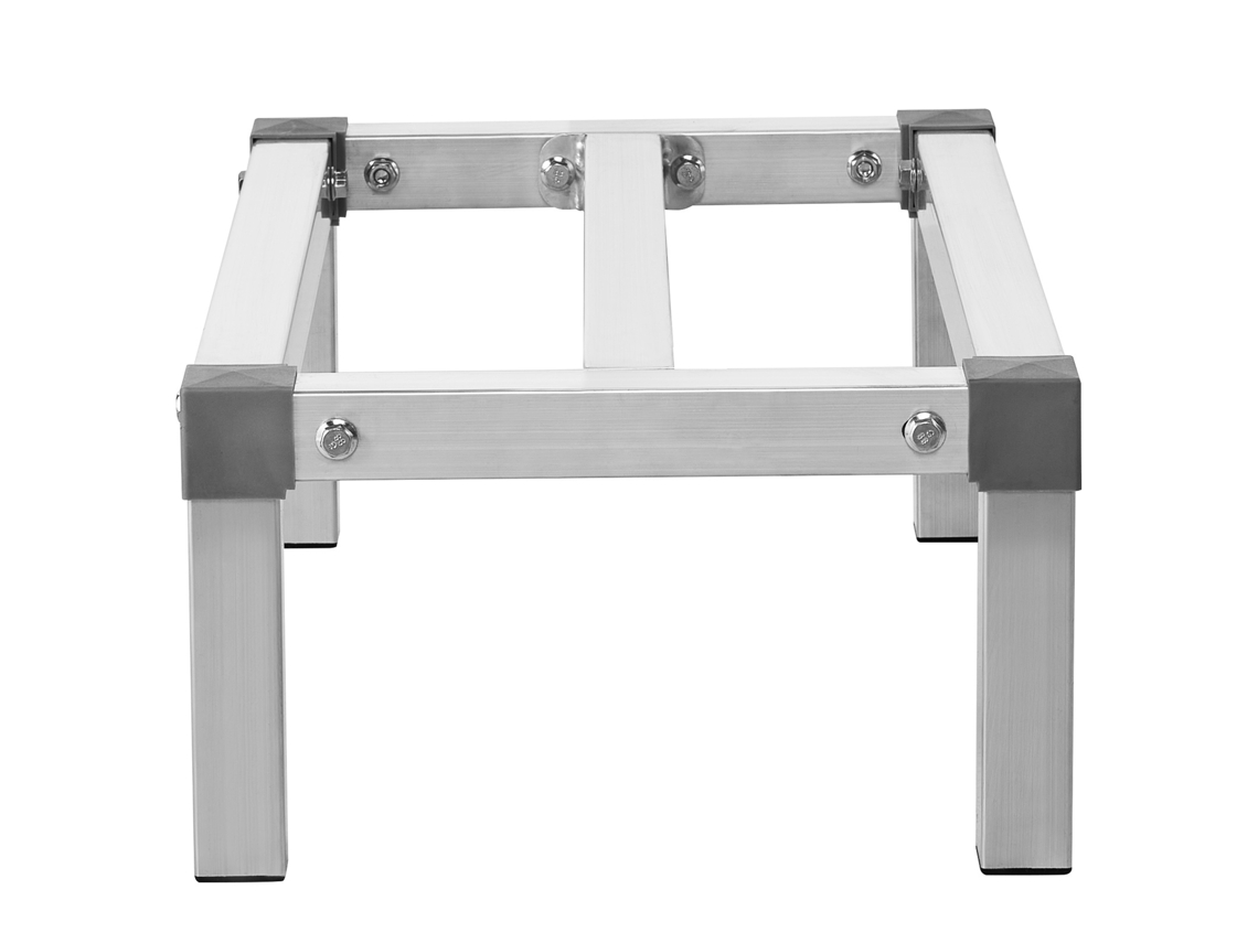 Succebuy Porta-paletes de Alumínio Porta-paletes Estacionários 24 x 14 x 8 Polegadas Armazenamento Prateleira