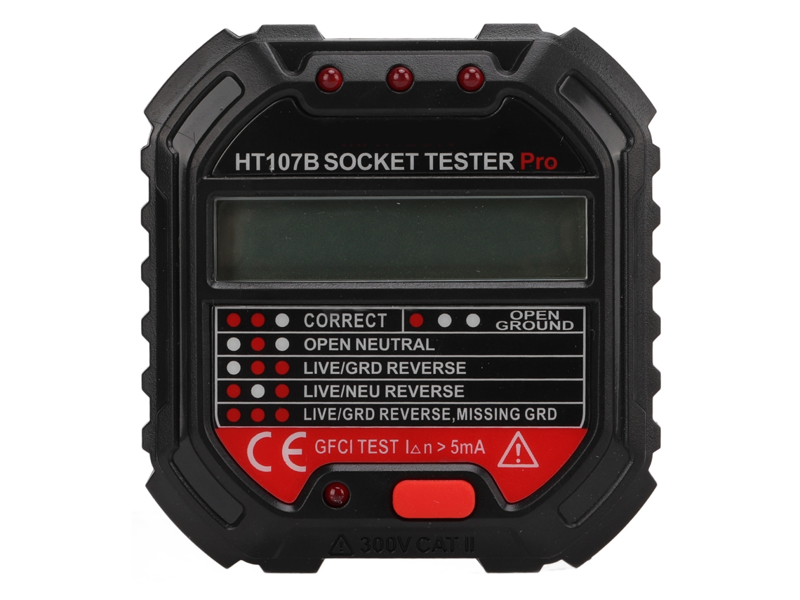 Detector de Fase com Tela Digital e Proteção Automática HT107B