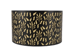 Abajur de Metal E27/e14 com Design Oco e Revestimento Amarelo, 25cm