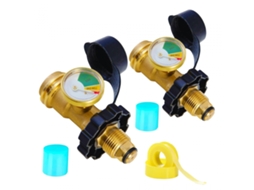 Adaptador Qcc Para Propano Com Indicador De Pressão, Alta Capacidade E Leitura Precisa Com Manômetro. Hengjian (2 Unidades)