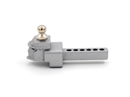 Acessórios De Controle Remoto Engate Reboque Para Crawler De Controle Remoto 1/10 Axial Scx10 90046 90047 Cc10 (prateado)