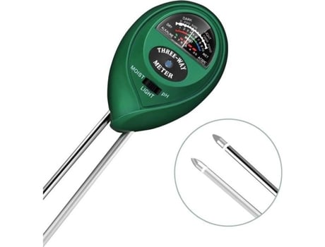 Medidor digital de umidade do solo 3 em 1, testador de acidez de pH, medidor de umidade de pH do solo, sem necessidade de bateria, 275 mm CODREAM