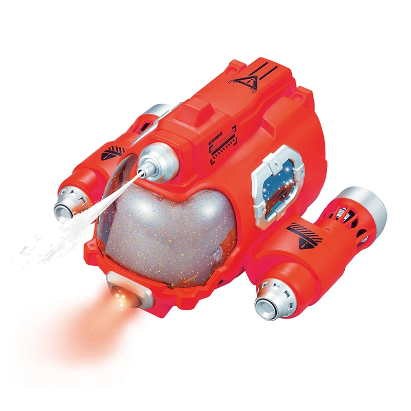 (vermelho) Barco De Brinquedo Elétrico Com Hélice Dupla E Controle Remoto, Submarino Interativo Com Jato De Água Para Batalhas Multiplayer