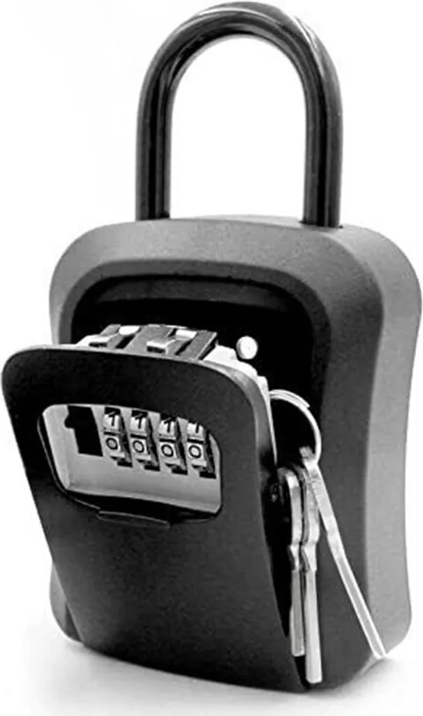Porta-chaves Com Fechadura De Combinação, Preto