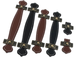 1x Puxador De Couro Macio Para Móveis, Armários, Cômodas, Gavetas E Malas, Com Parafusos Furo Único, Marrom
